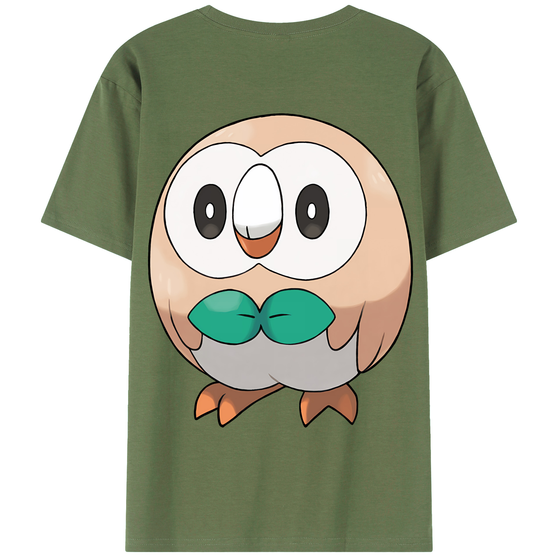（画像用） ポケットモンスター Pokémon 綿100％ メンズ半袖Tシャツ（バックプリント） 通気性